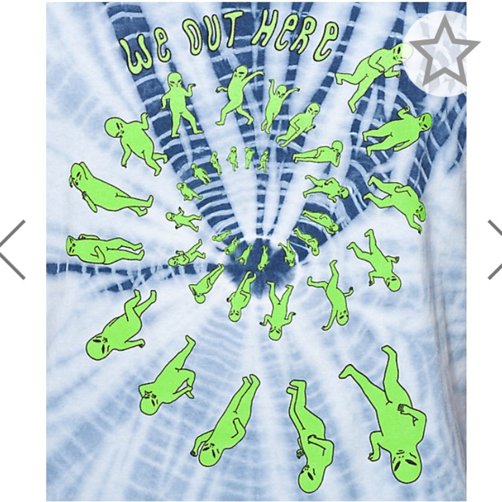 RIPNDIP We Out Here Party Tie Dye T-Shirt